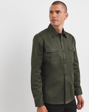 Double Pocket Utility Flannel Shirt