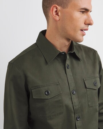 Double Pocket Utility Flannel Shirt