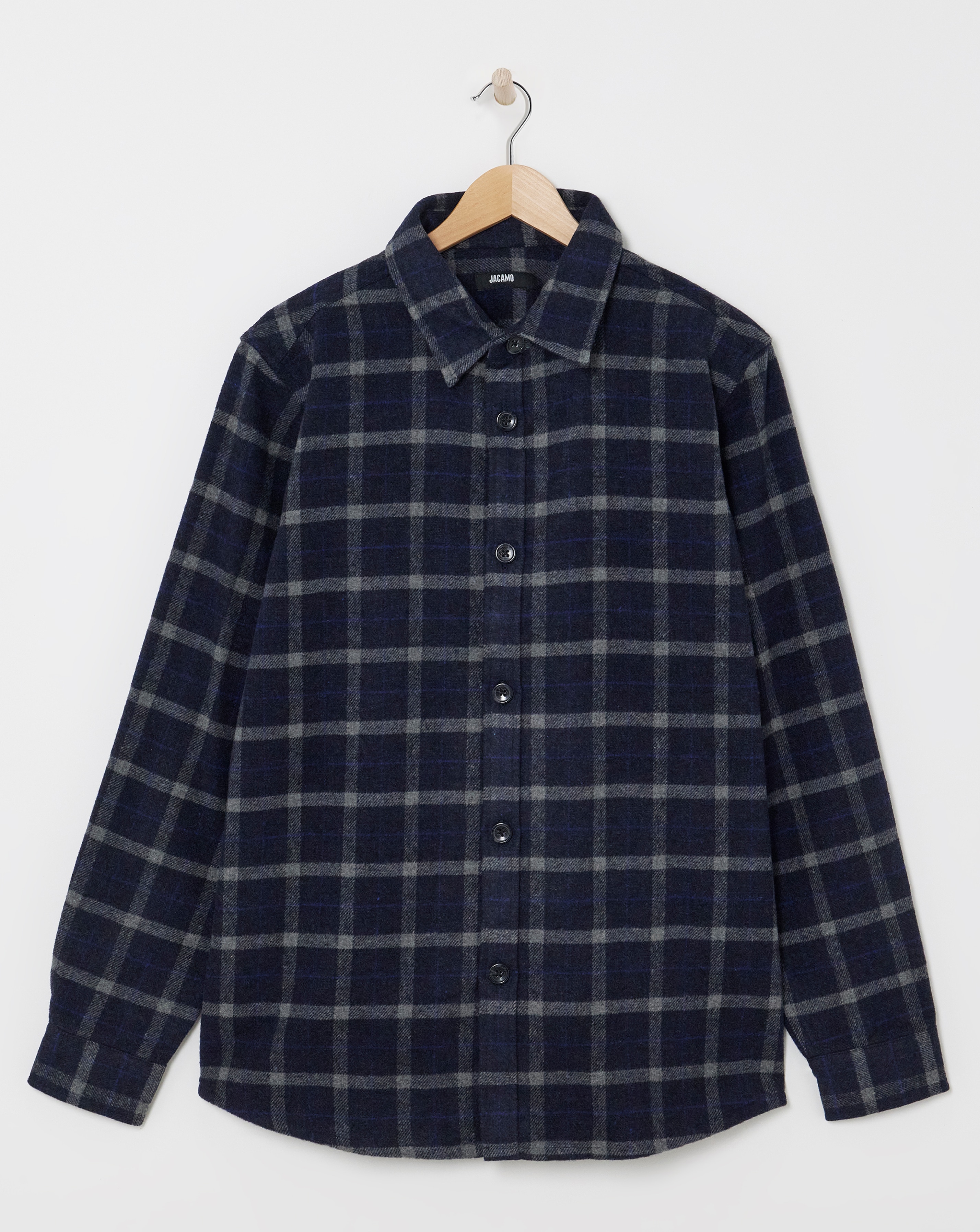 Double Pocket Check Overshirt