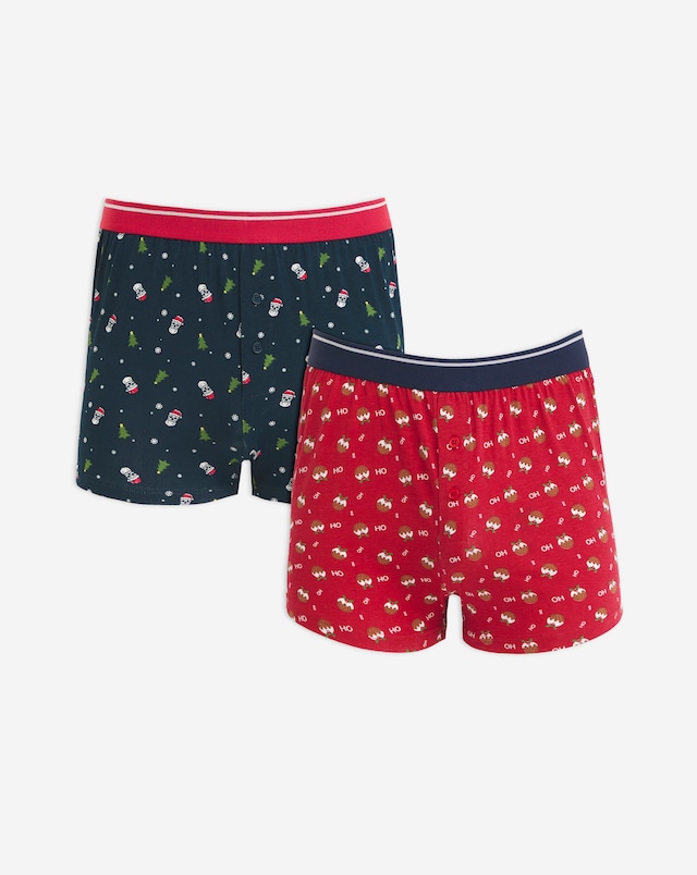 2 Pack Novelty Loose Boxers