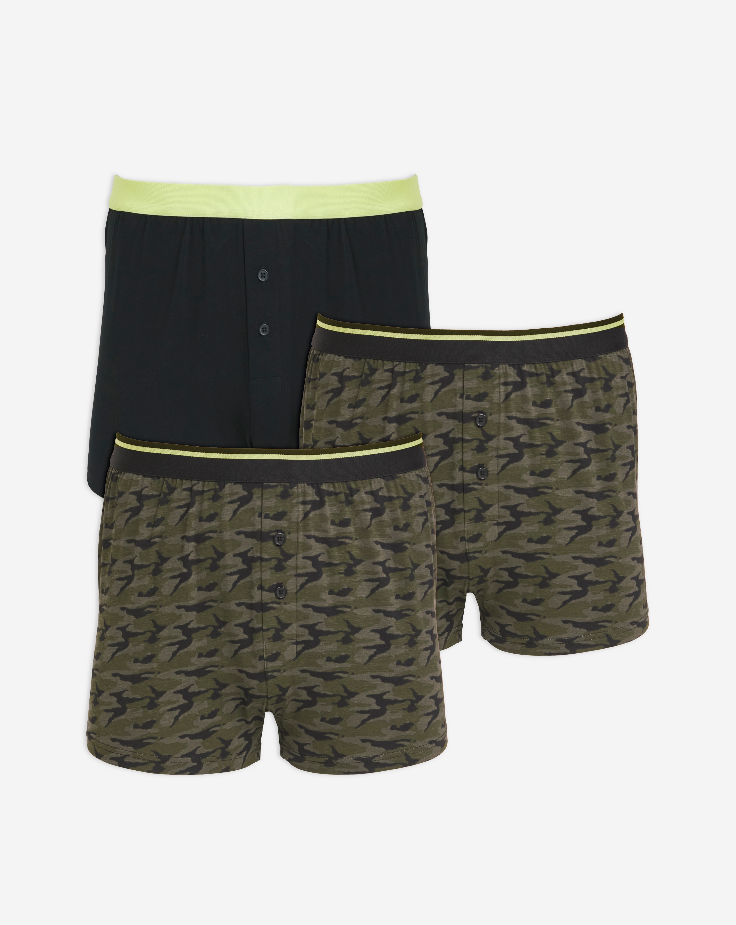 3 Pack Camo Loose Boxers