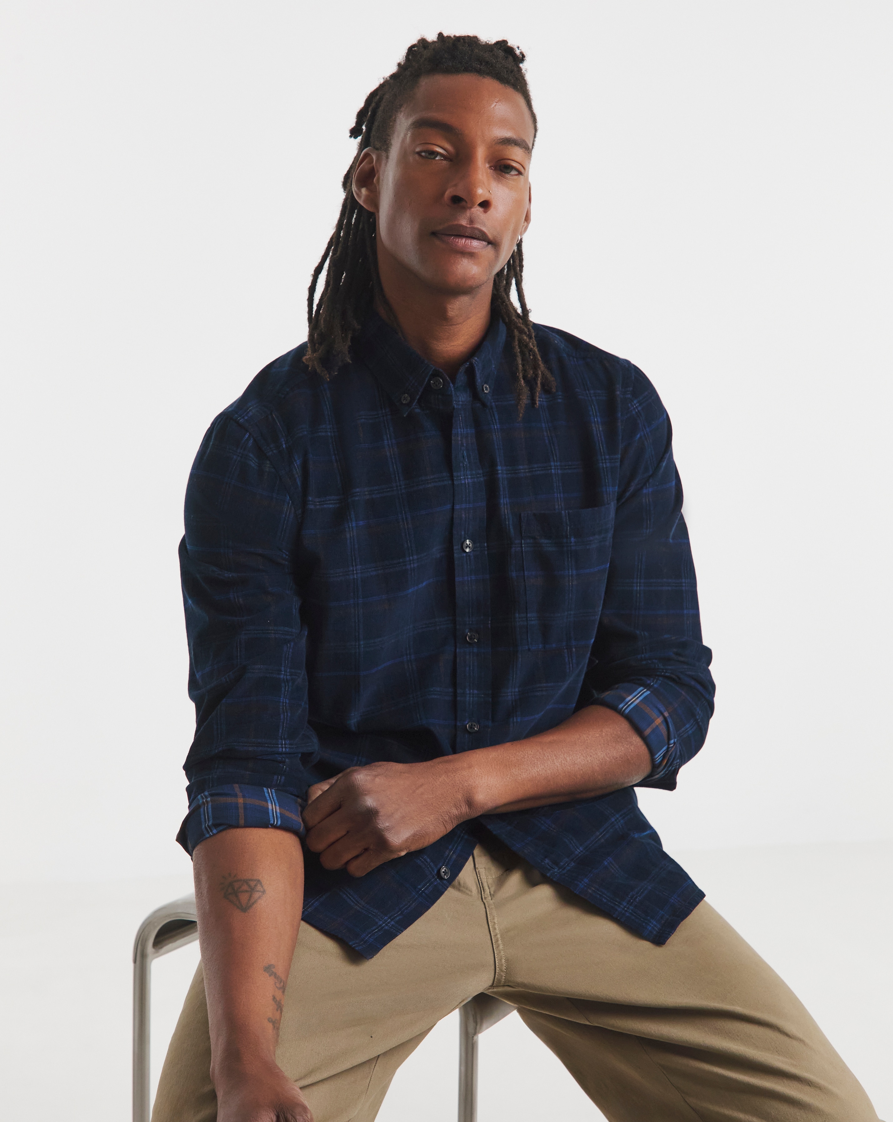 Corduroy Check Shirt