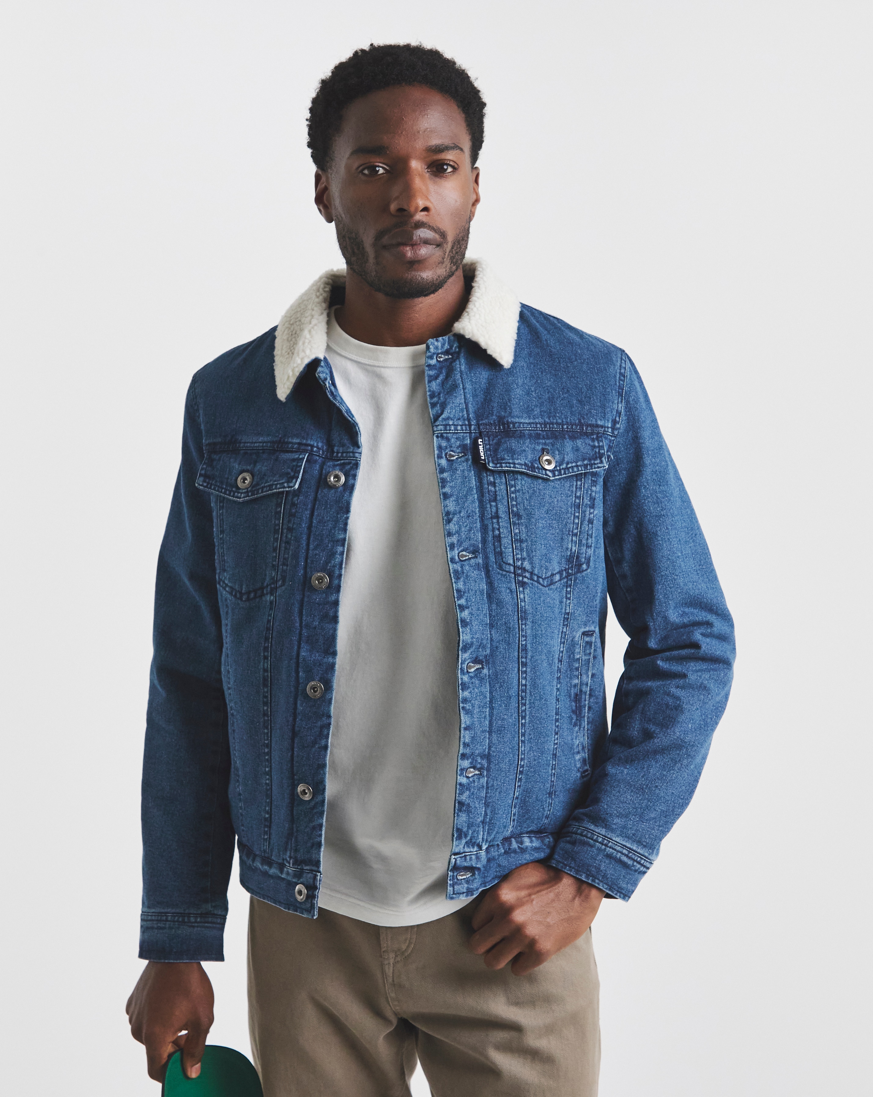 Union Borg Lined Denim Jacket
