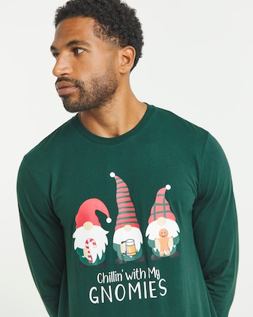 Christmas Gnomies Graphic Check Pyjamas