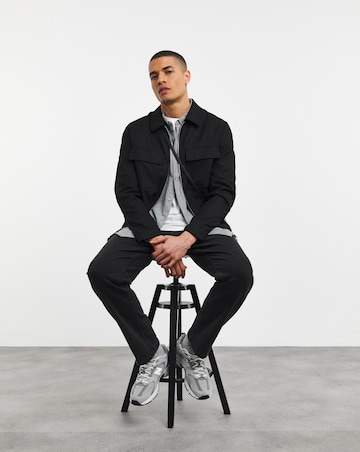 Straight Fit Stretch Jean Black