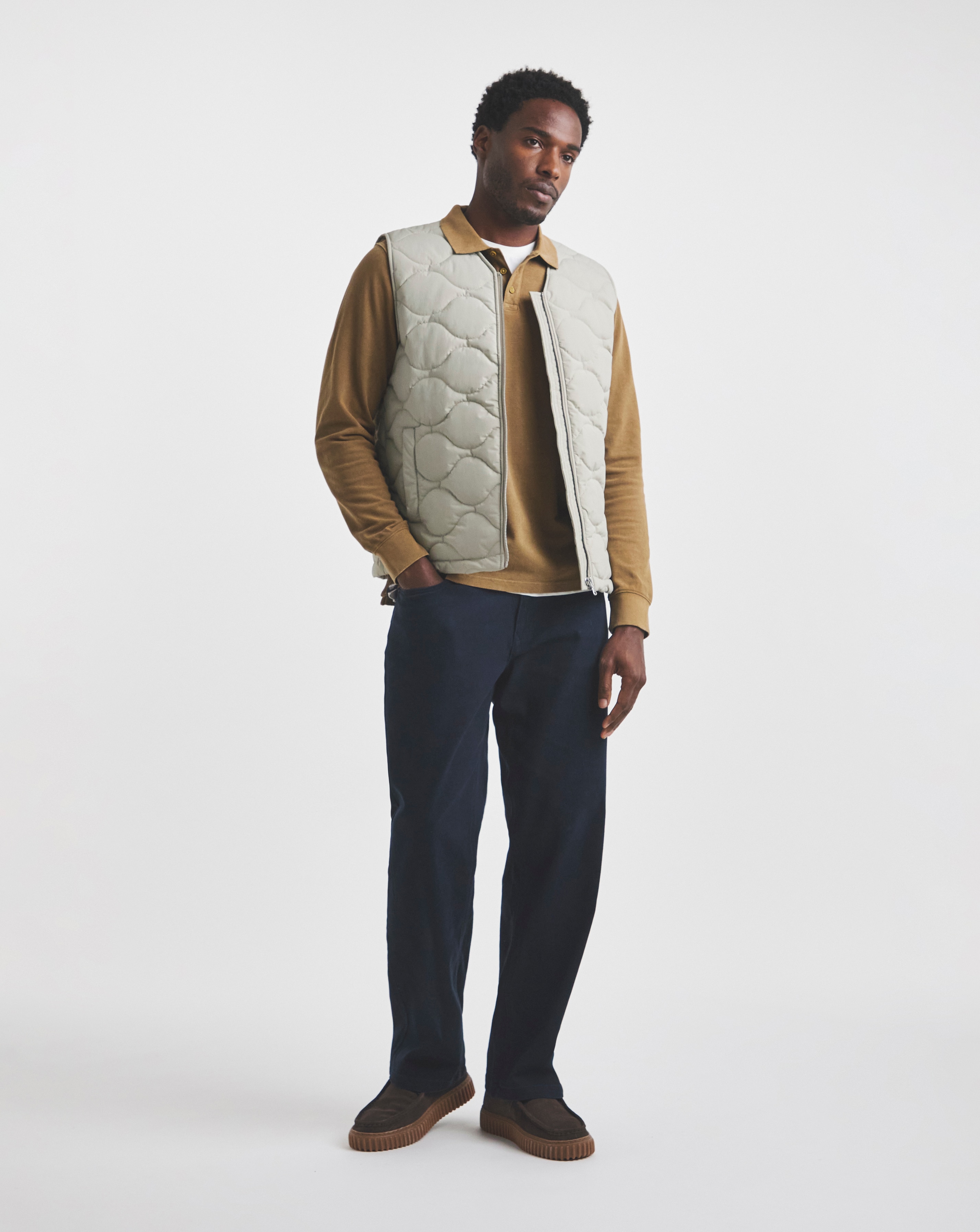 Union Navy Loose Fit Gabardine
