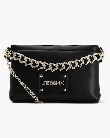 Love Moschino Strass Heart Chain Shoulder Bag