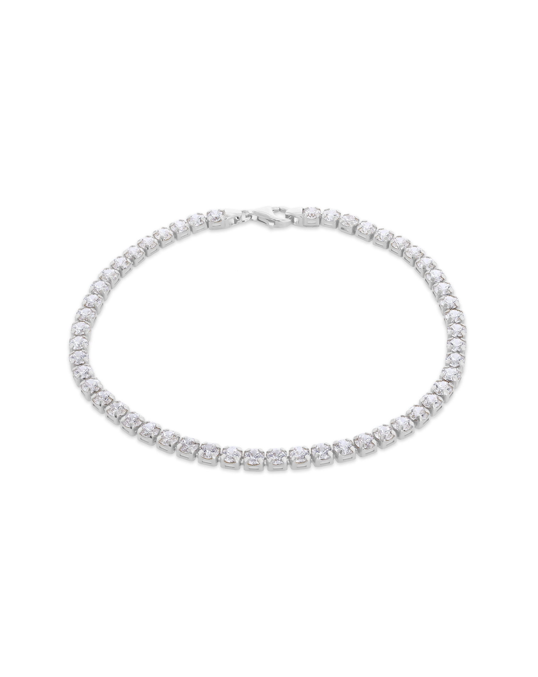 Sterling Silver CZ Tennis Bracelet