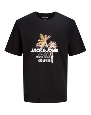 Jack & Jones Gradient Graphic T-Shirt 2 Pack - Black/White