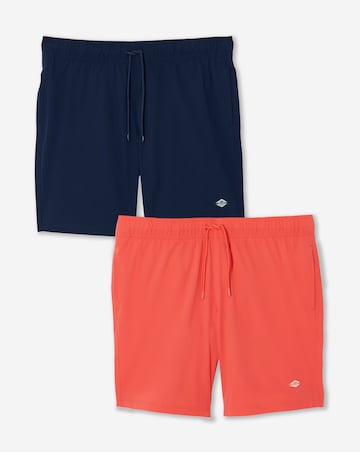 Jack & Jones Maui Tropic Solid Swim Trunk 2 Pack
