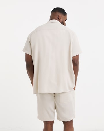 Jack & Jones Global Waffle Resort Shirt and Short Set