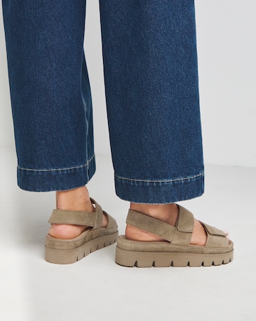 Chara Suede Touch and Close Sandals - Extra Wide Fit (EEE)