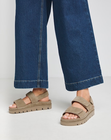 Chara Suede Touch and Close Sandals - Extra Wide Fit (EEE)