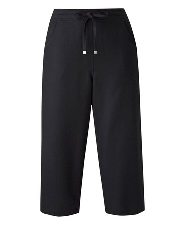 Petite Linen Mix Crop Trousers