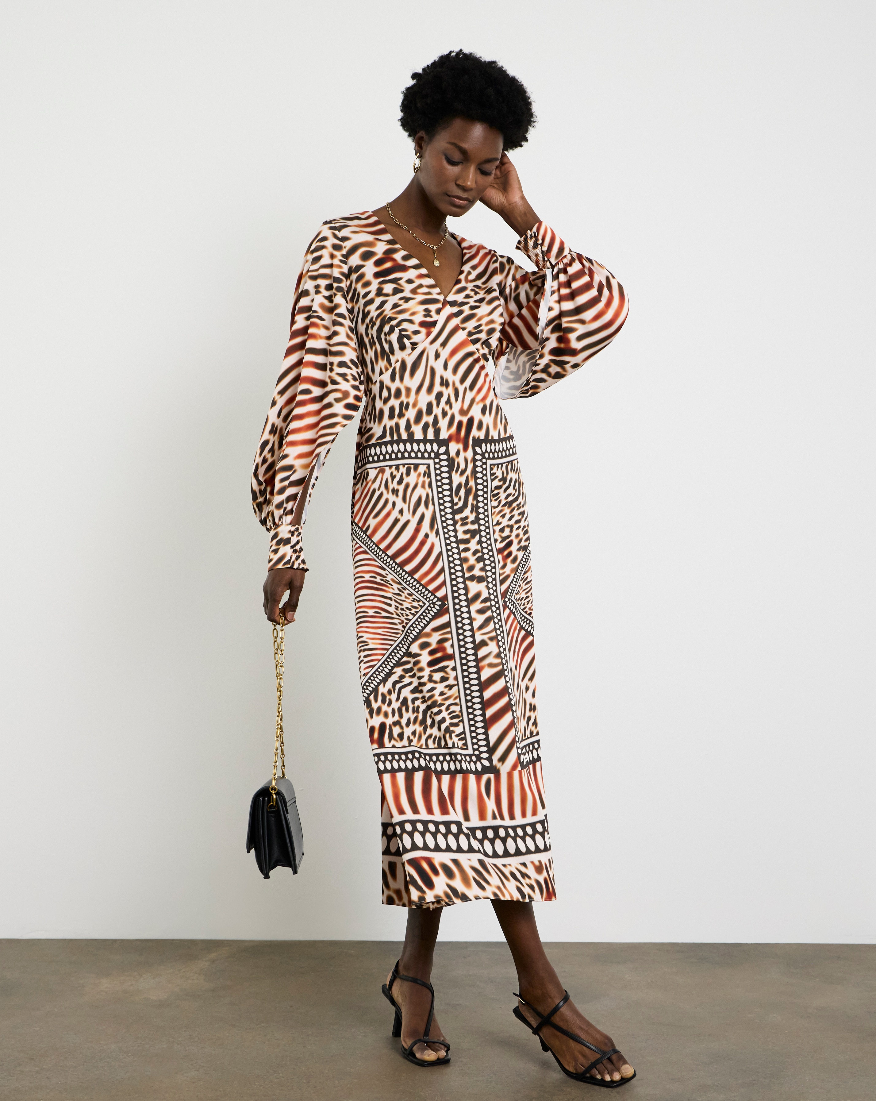 New In - Joanna Hope Animal Printed Tea Dress