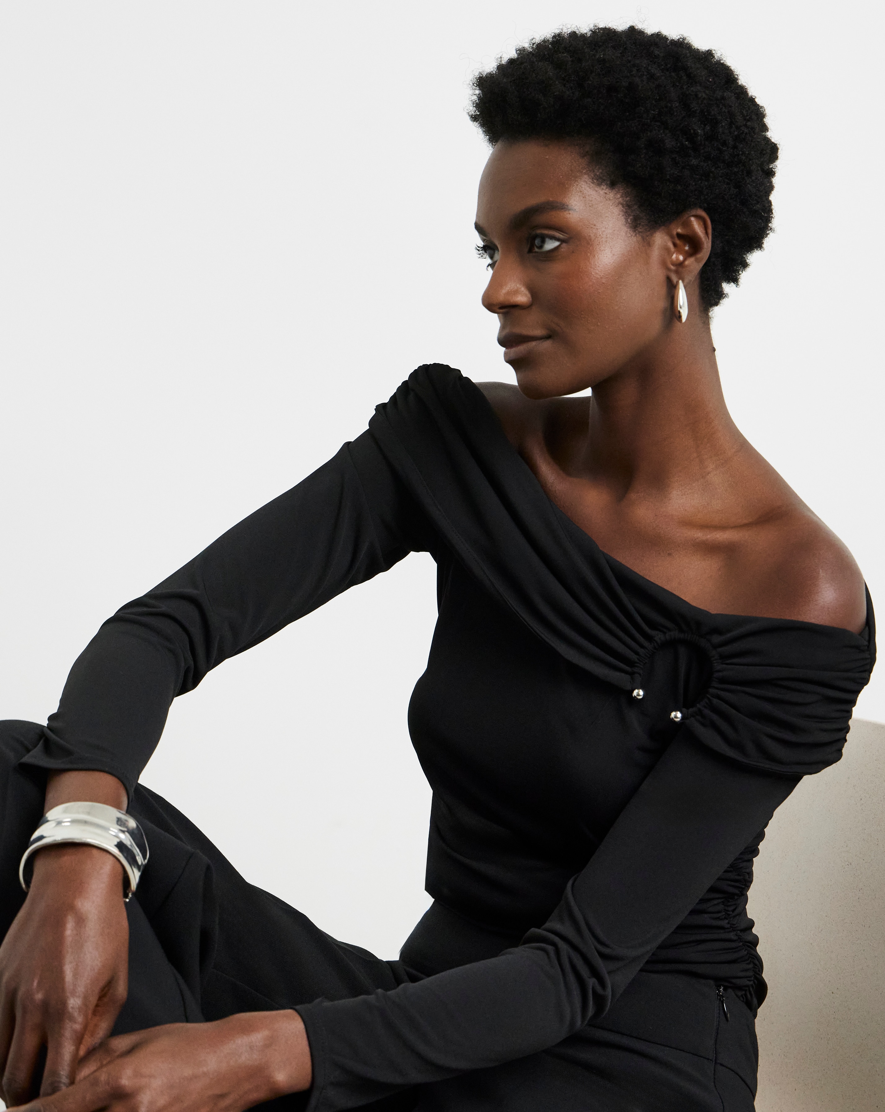 Joanna Hope Jersey Bardot Top