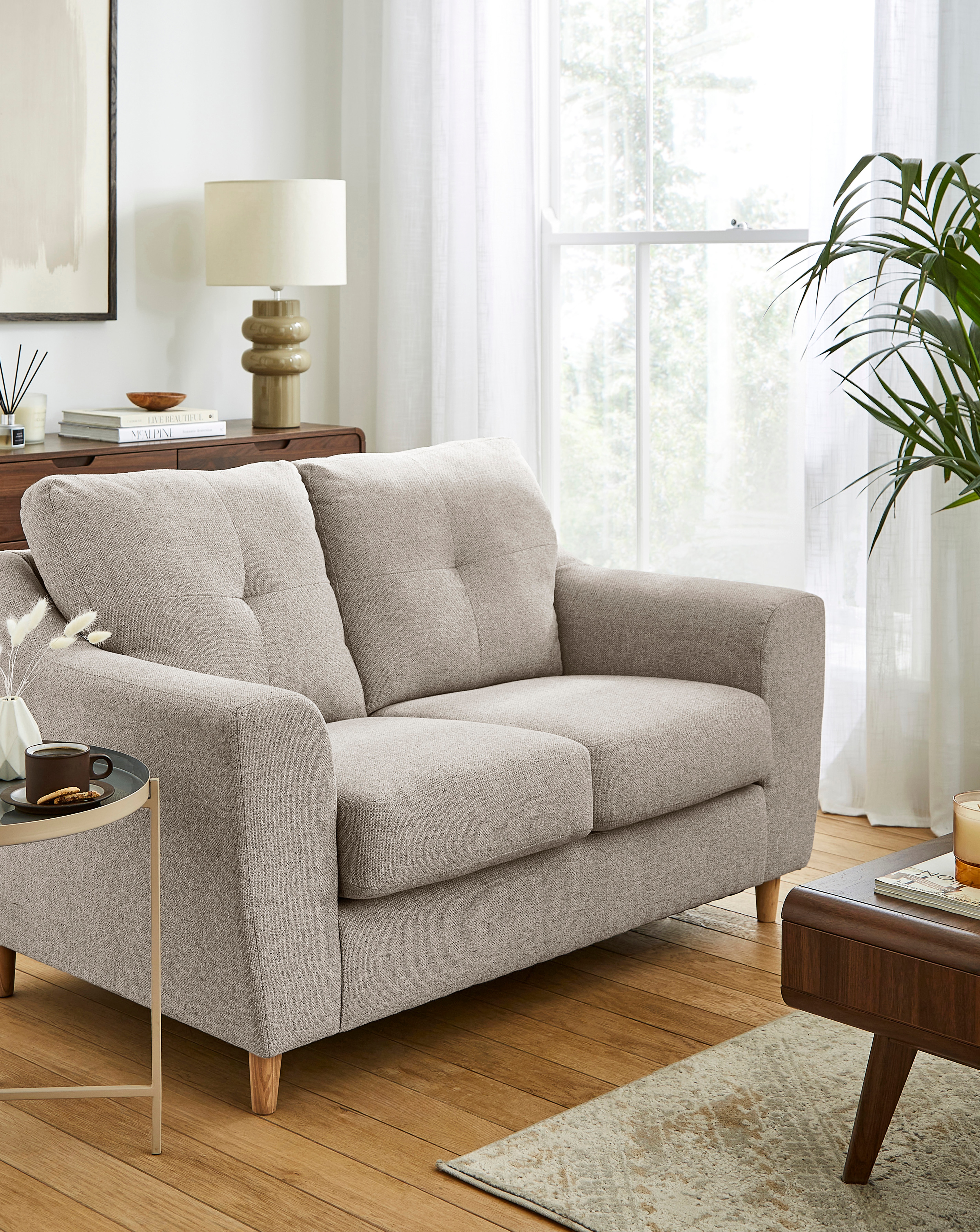 Baxter Fabric 2 Seater Sofa