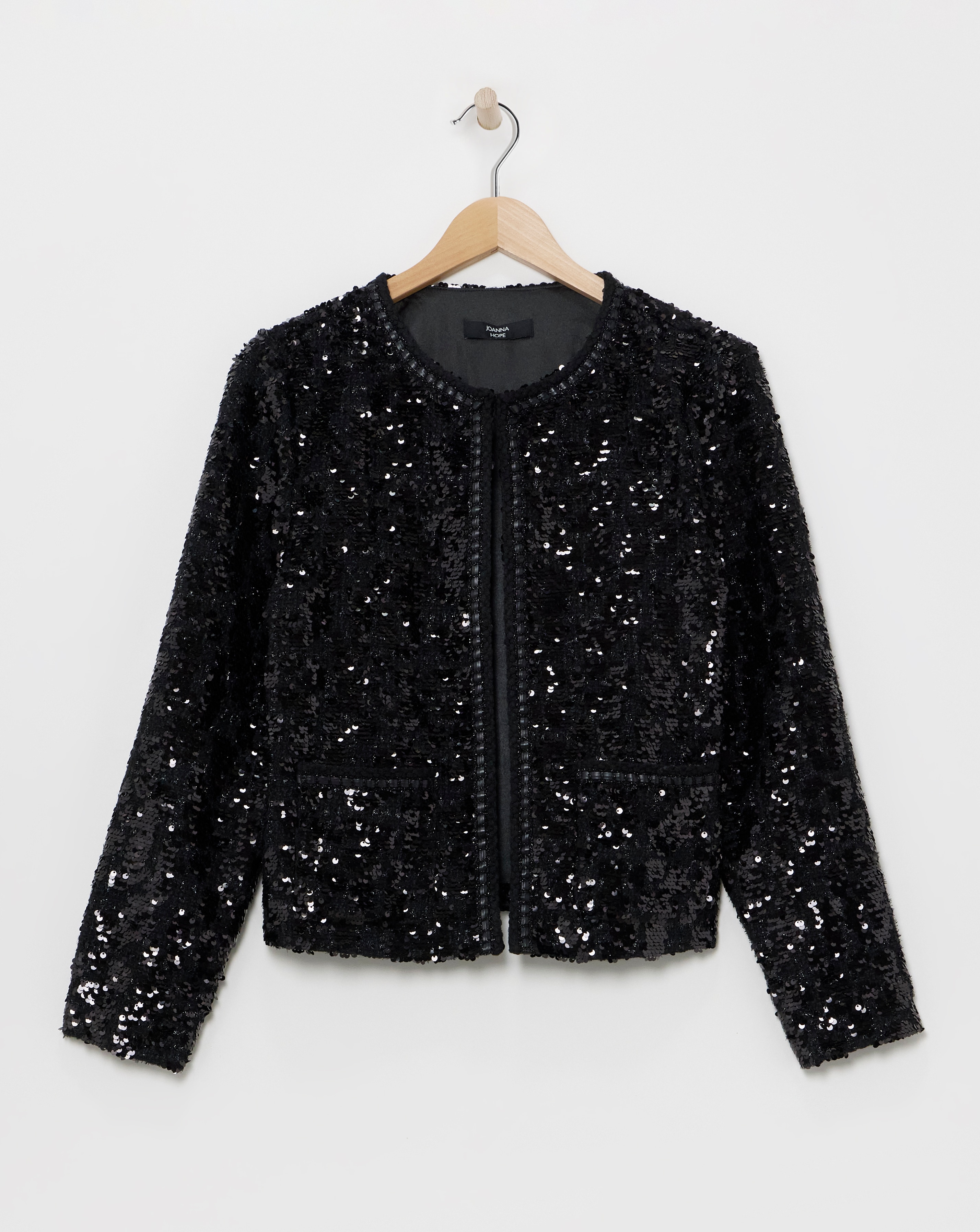 Joanna Hope Boucle Sequin Jacket