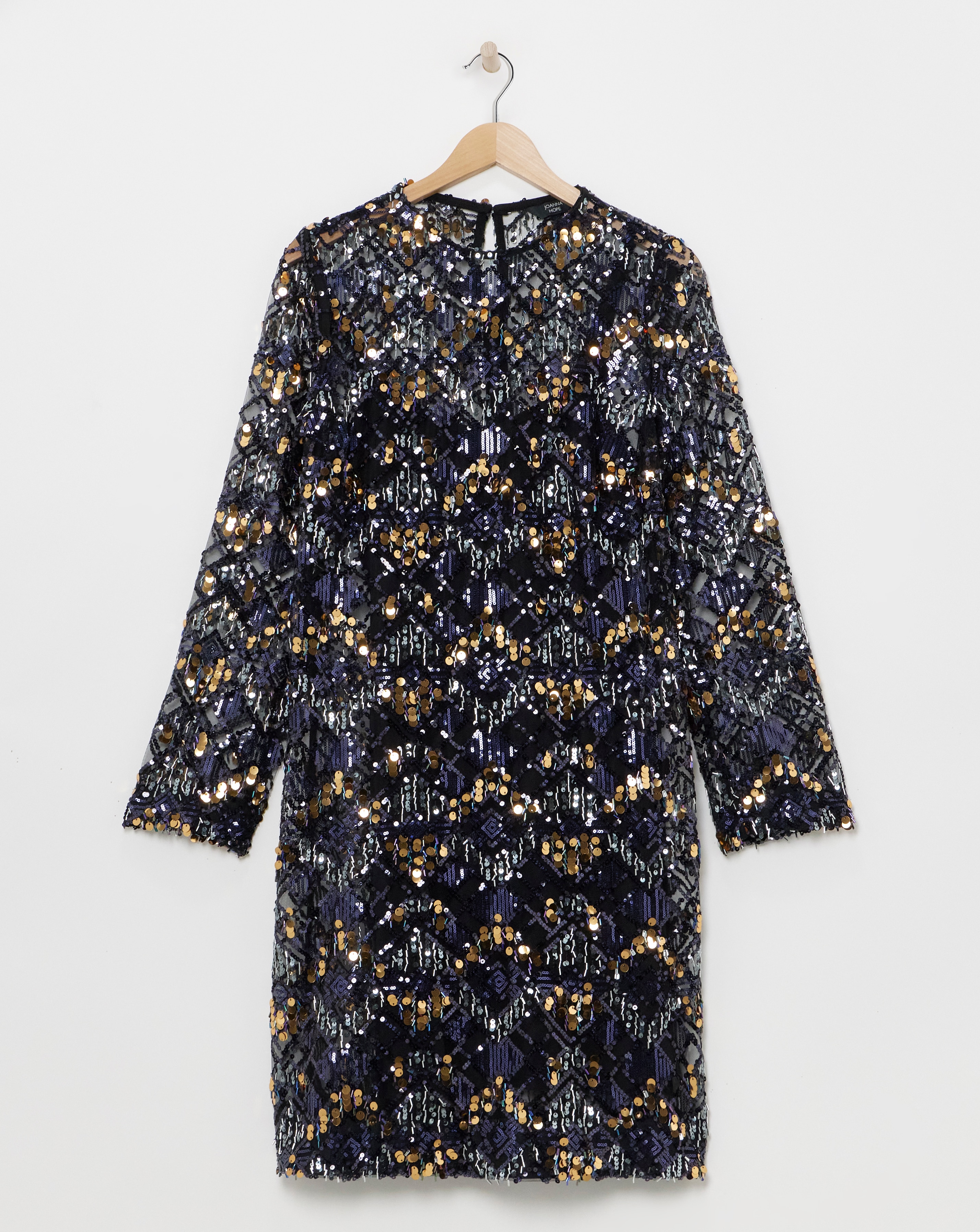 Joanna Hope Beaded Shift Dress