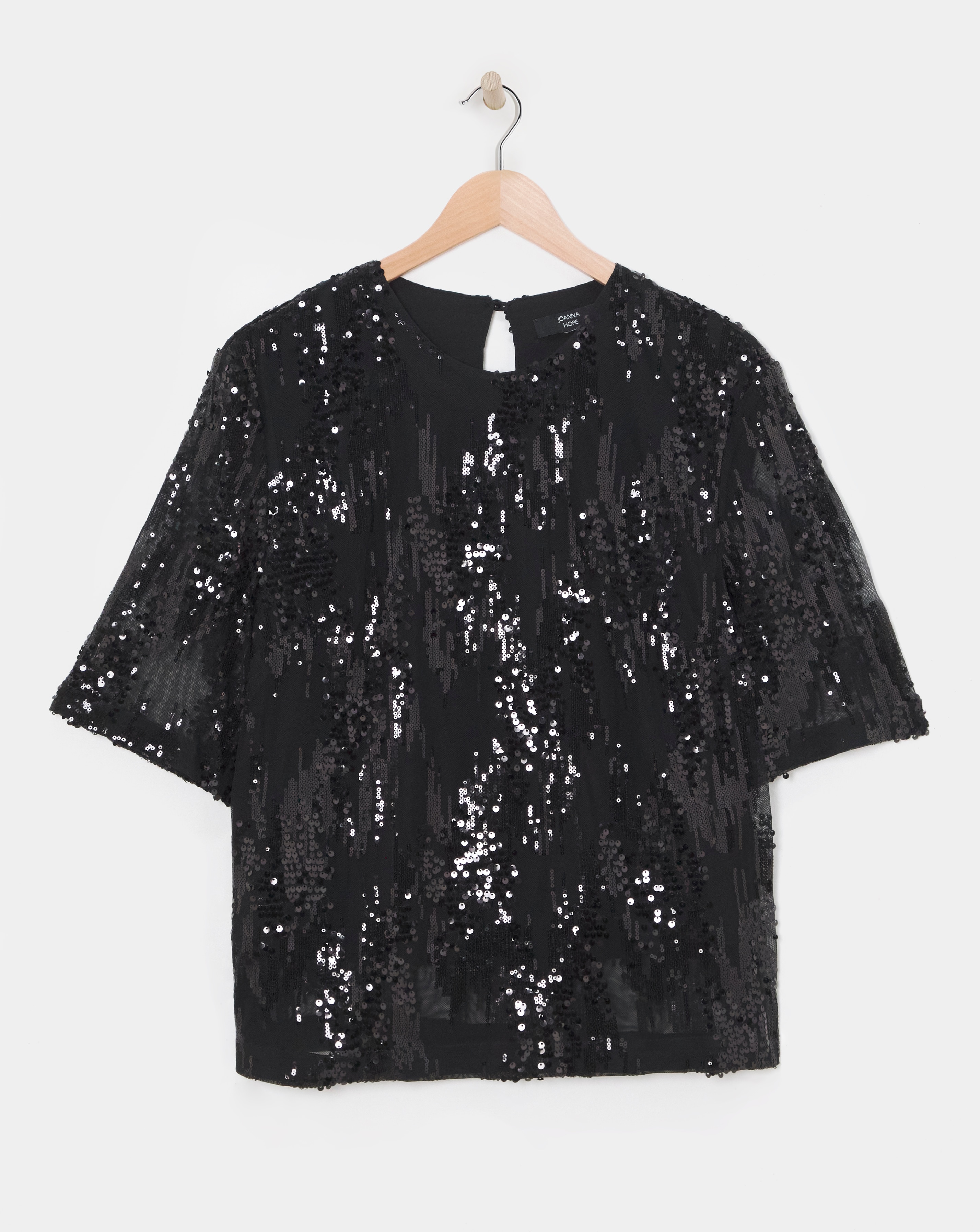 Joanna Hope Sequin Blouse