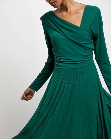 Joanna Hope Pleated Jersey Dress