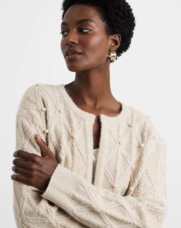 Joanna Hope Embellished Knit Cardigan