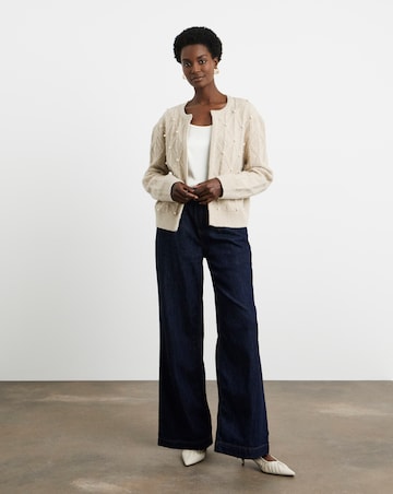 Joanna Hope Embellished Knit Cardigan