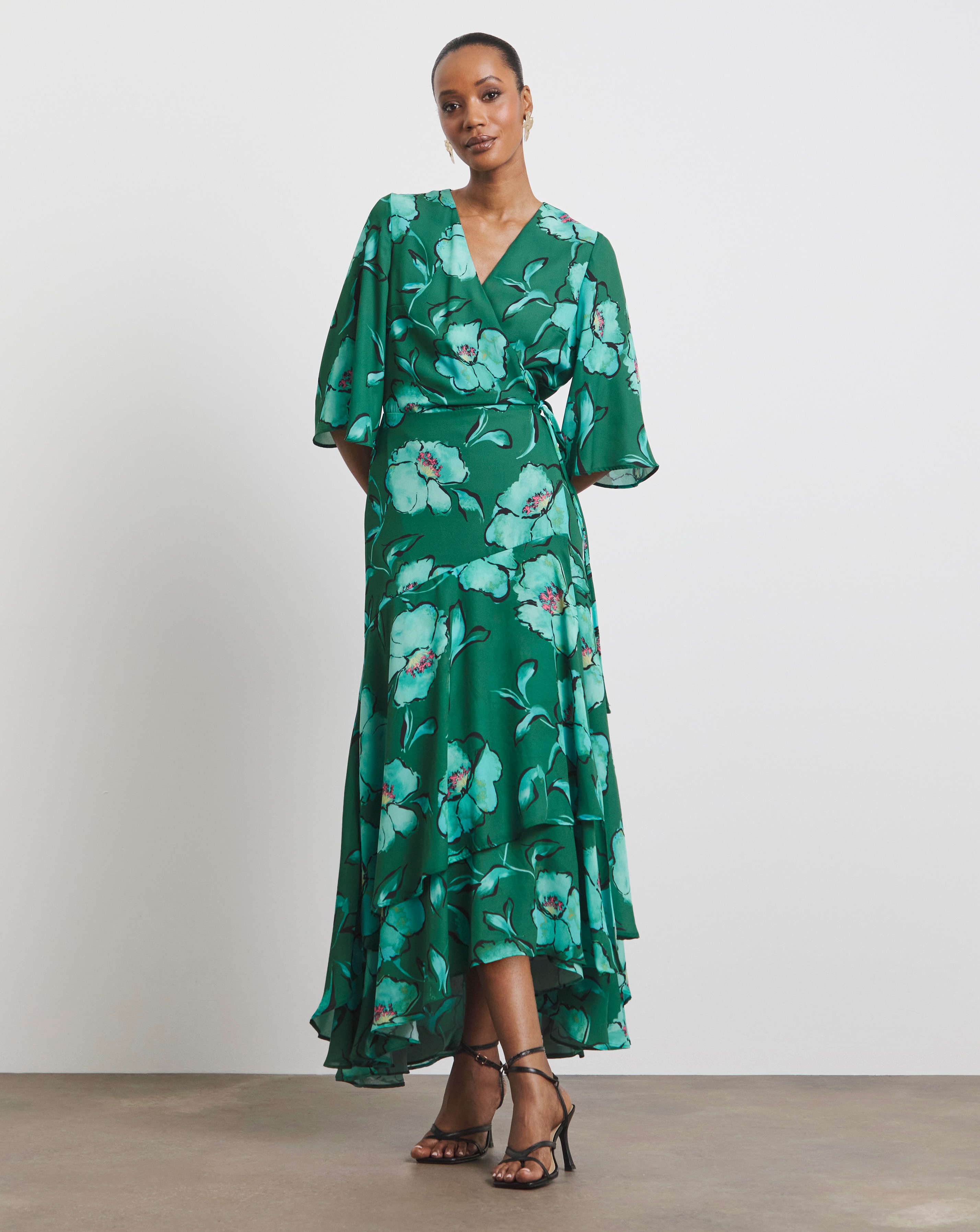 Joanna Hope Printed Wrap Dress