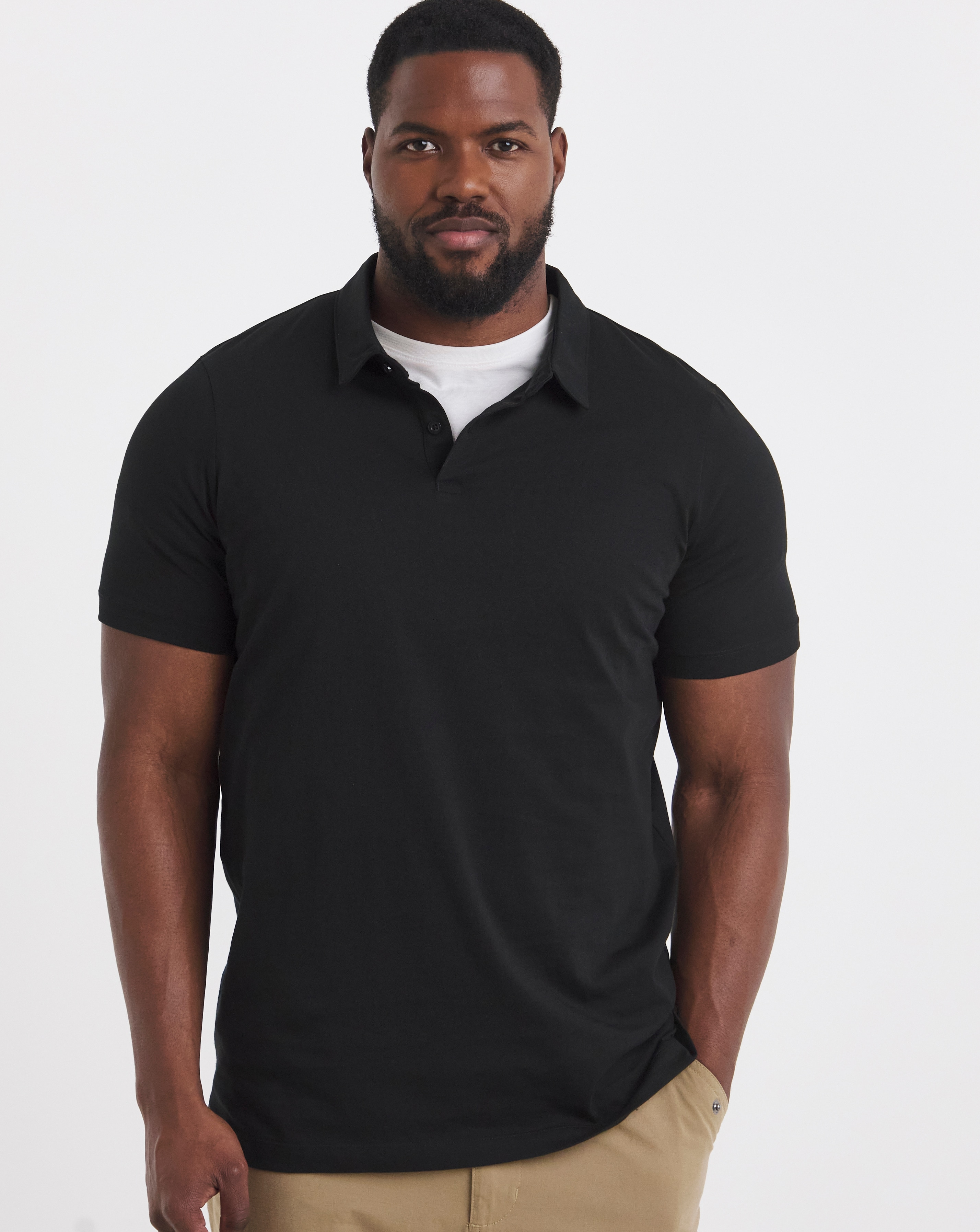 Pure Cotton Jersey Polo Long