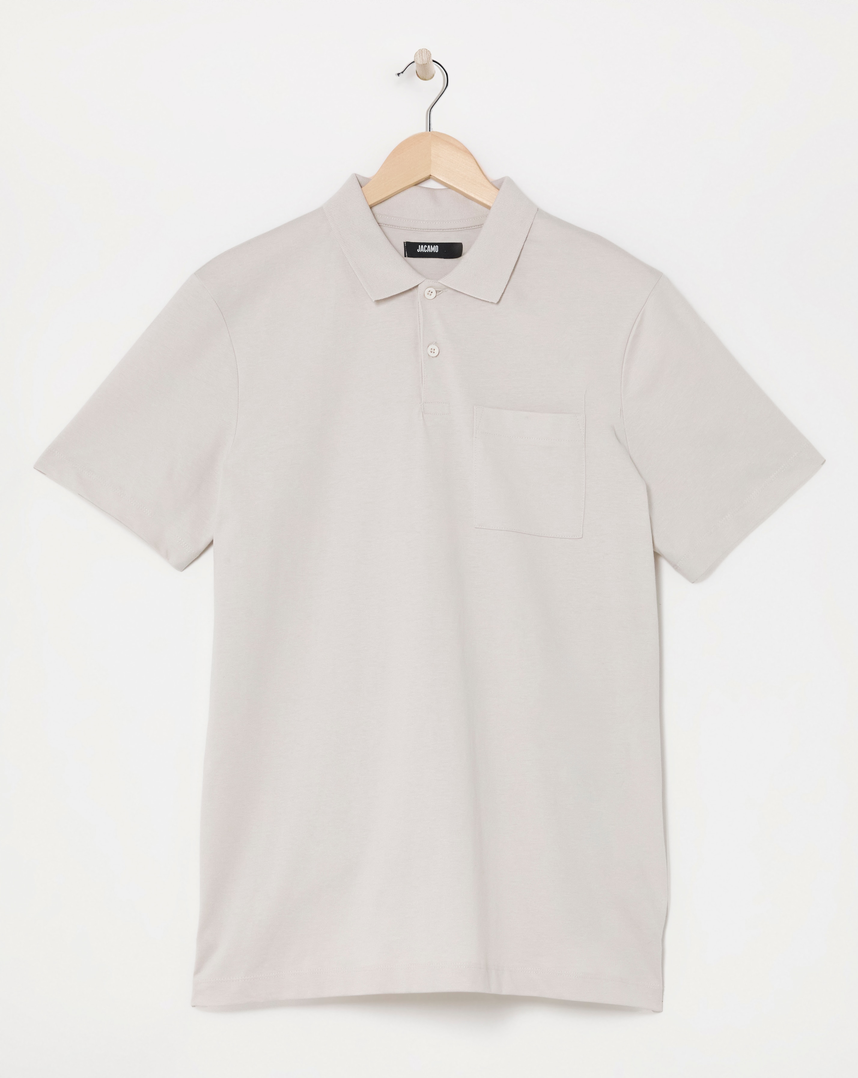 Pure Cotton Jersey Pocket Polo Long
