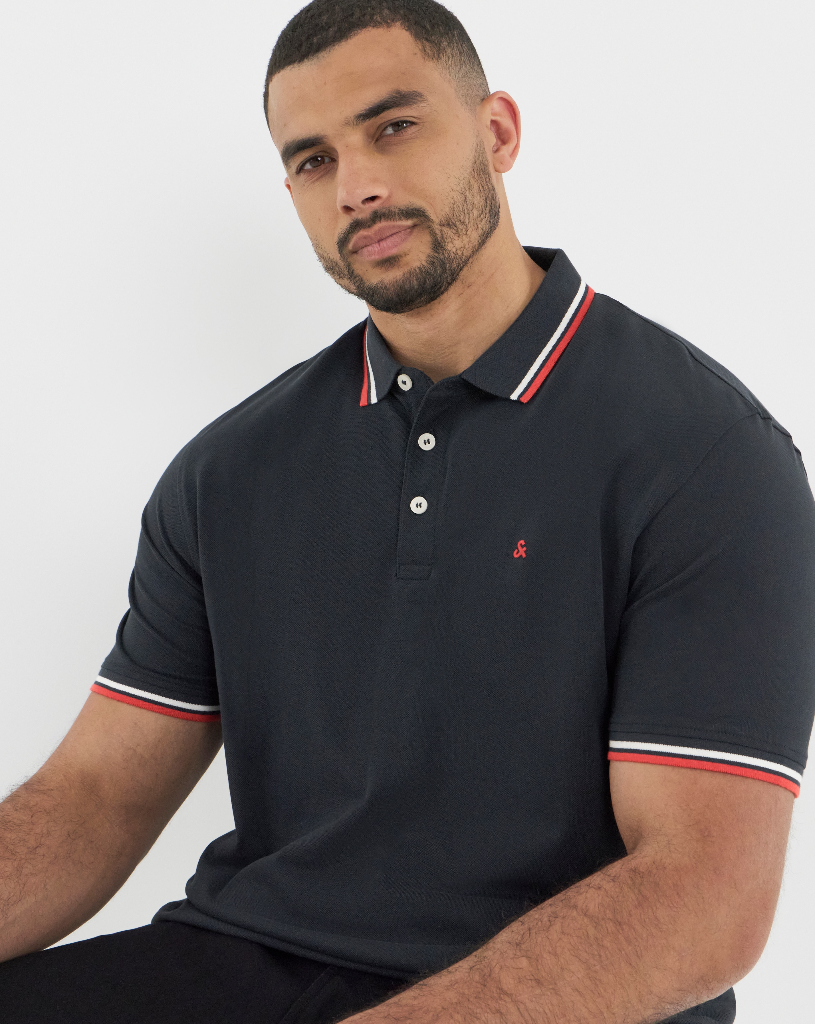 Jack & Jones Premium Paulos Tipped Polo
