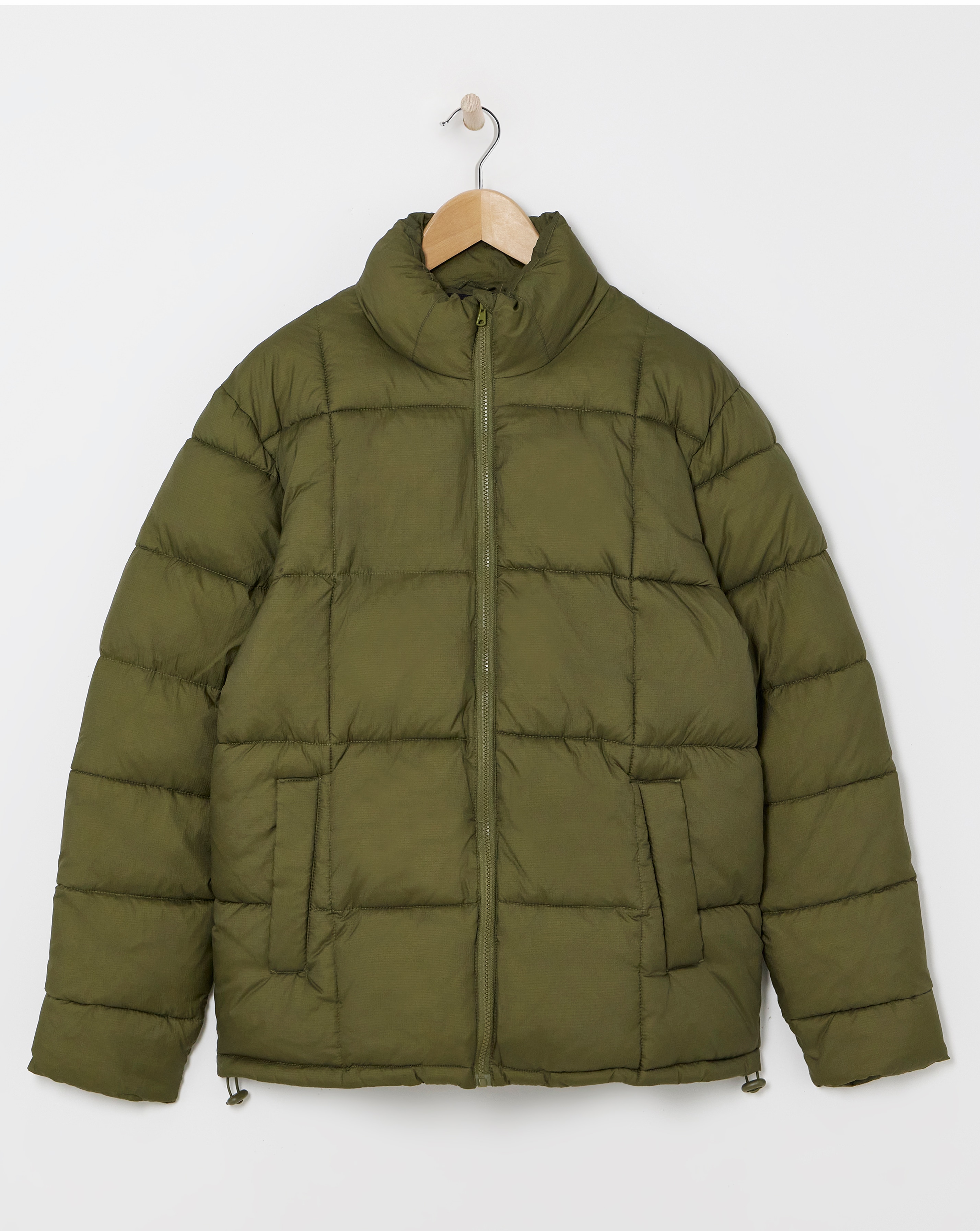 Square Quilt Puffer Jacket