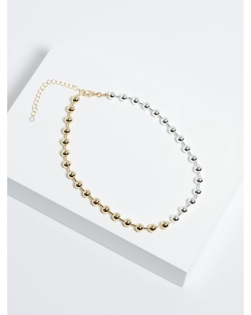 Mood Two Tone Ball Chain Allway Necklace