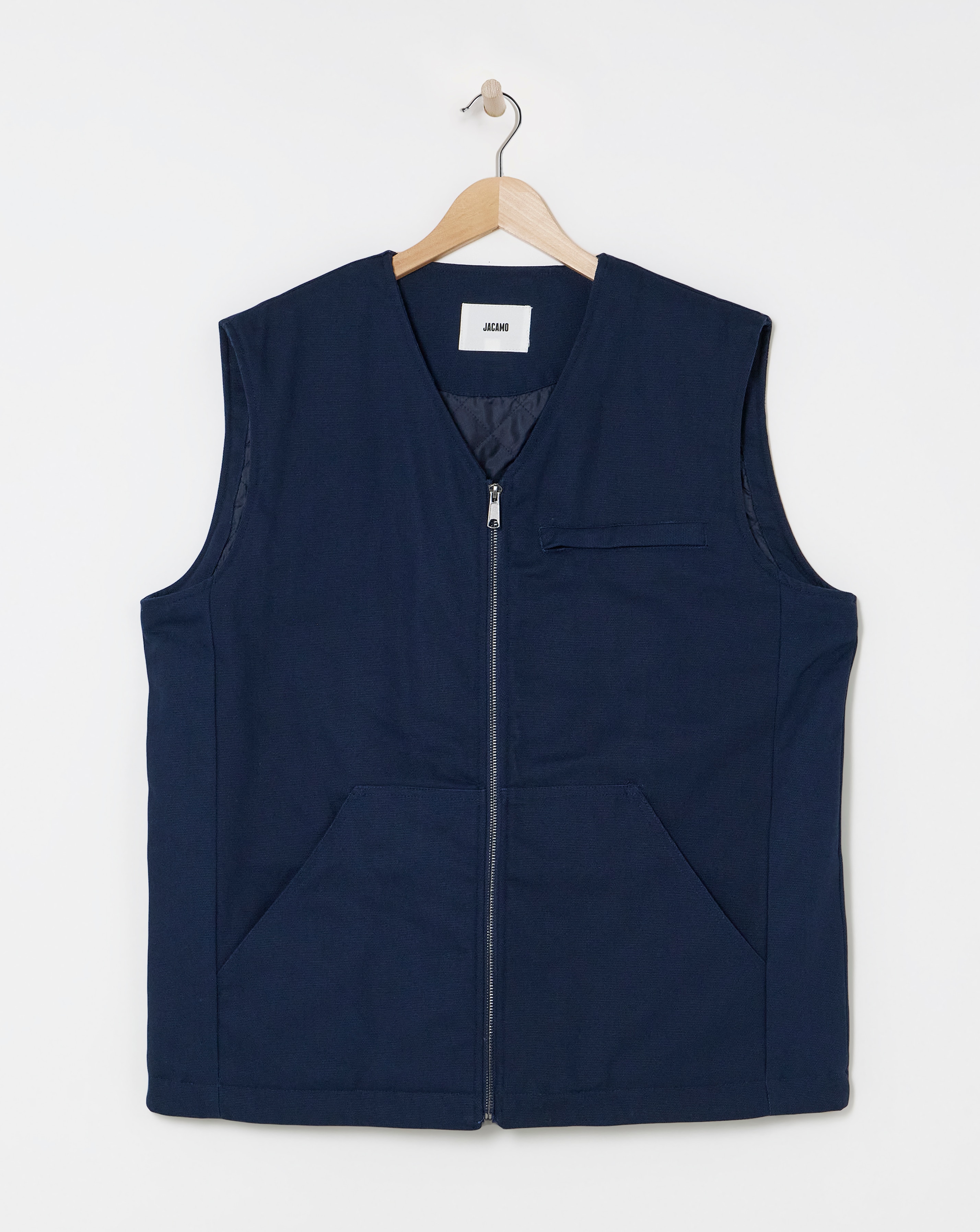 Twill Washed Padded Gilet