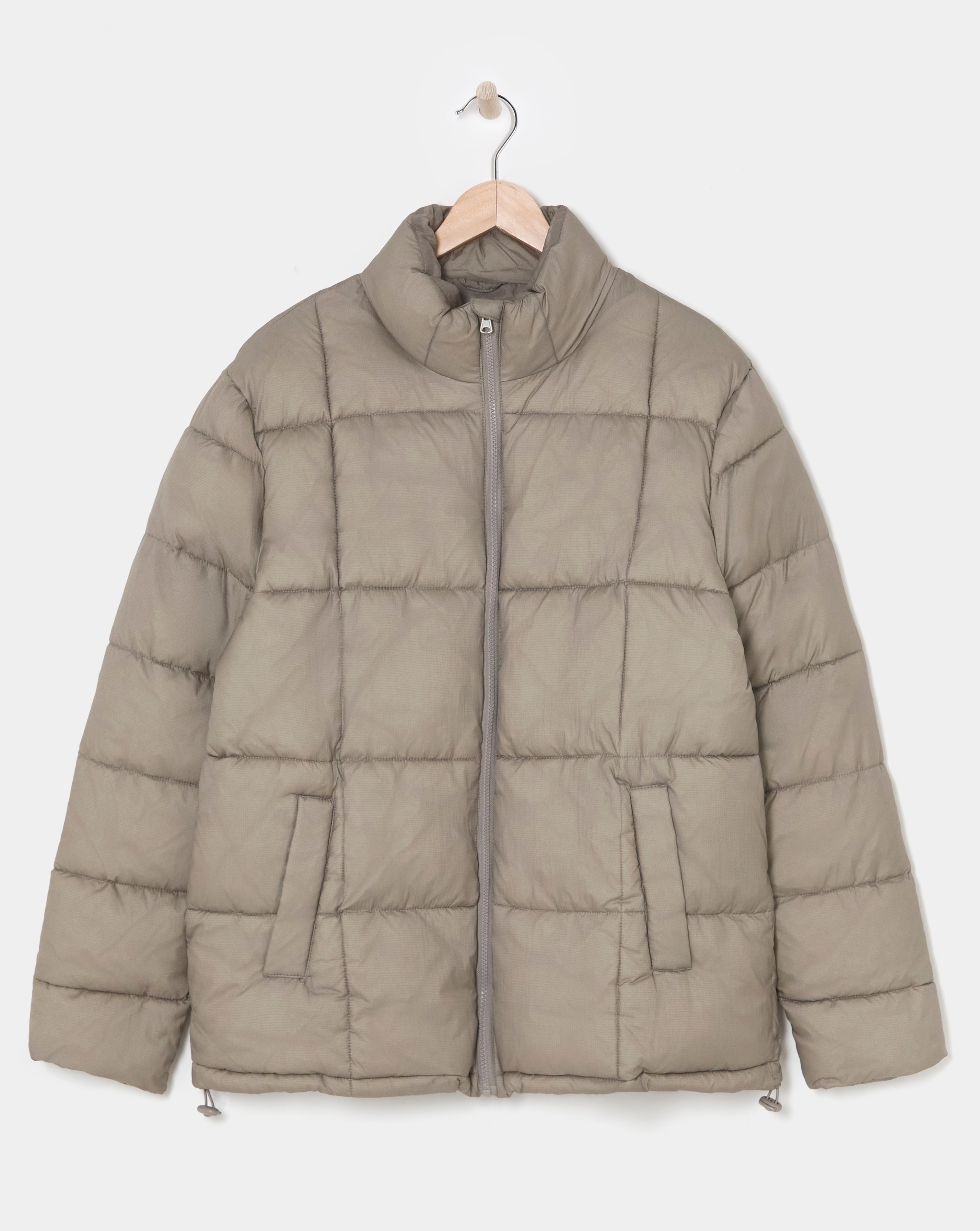 Square Quilt Puffer Jacket
