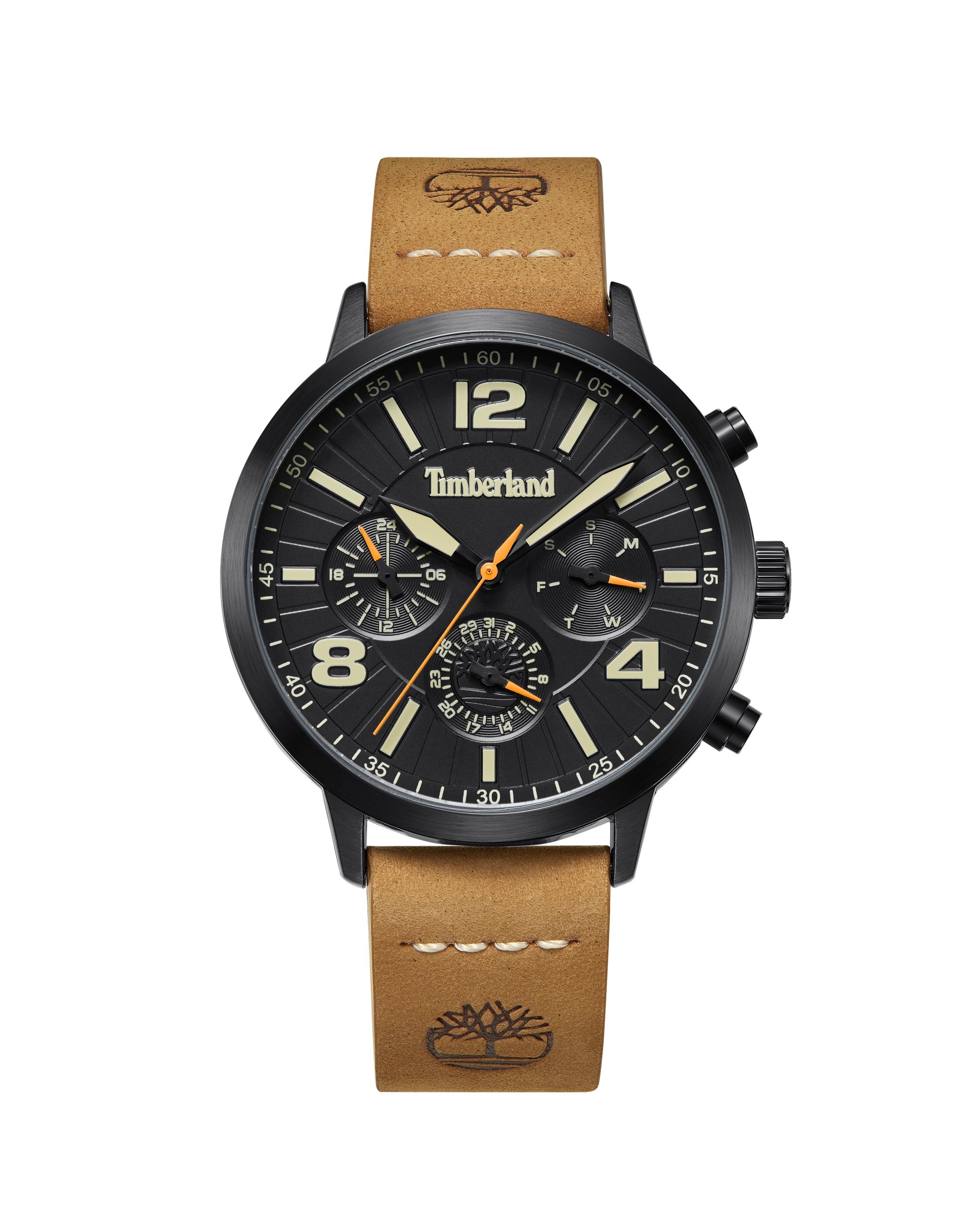 Timberland Mutli Dial Tan Leather Watch