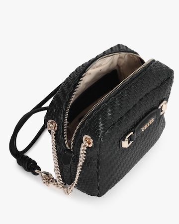 Guess Francy Woven Black Camera Cross-Body Bag