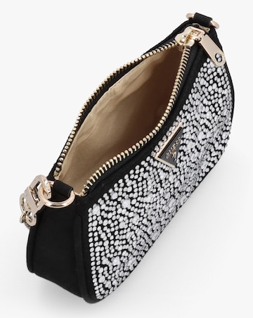 Guess Jewel Black Pouch Short Handle Bag
