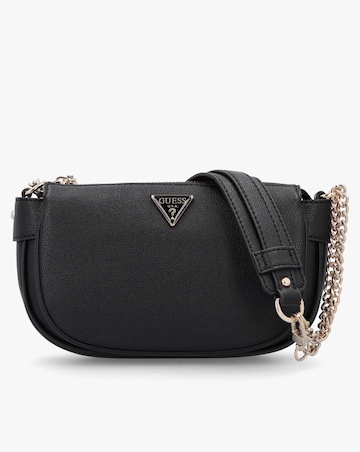 Guess Fedora Black Shoulder Bag