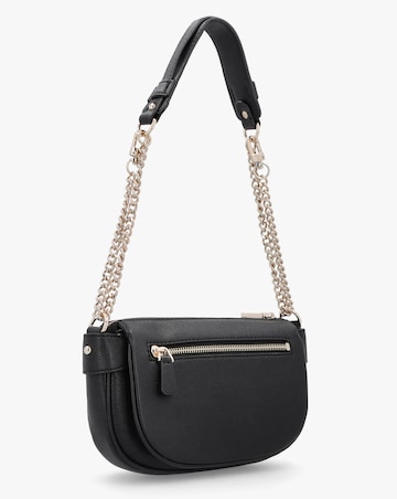 Guess Fedora Black Shoulder Bag