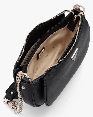 Guess Fedora Black Shoulder Bag