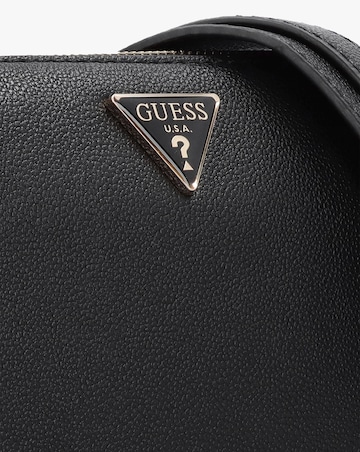 Guess Fedora Black Shoulder Bag
