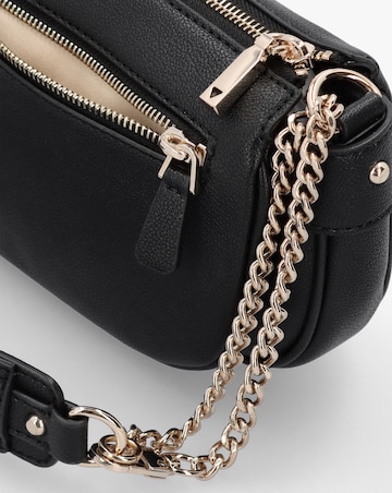 Guess Fedora Black Shoulder Bag