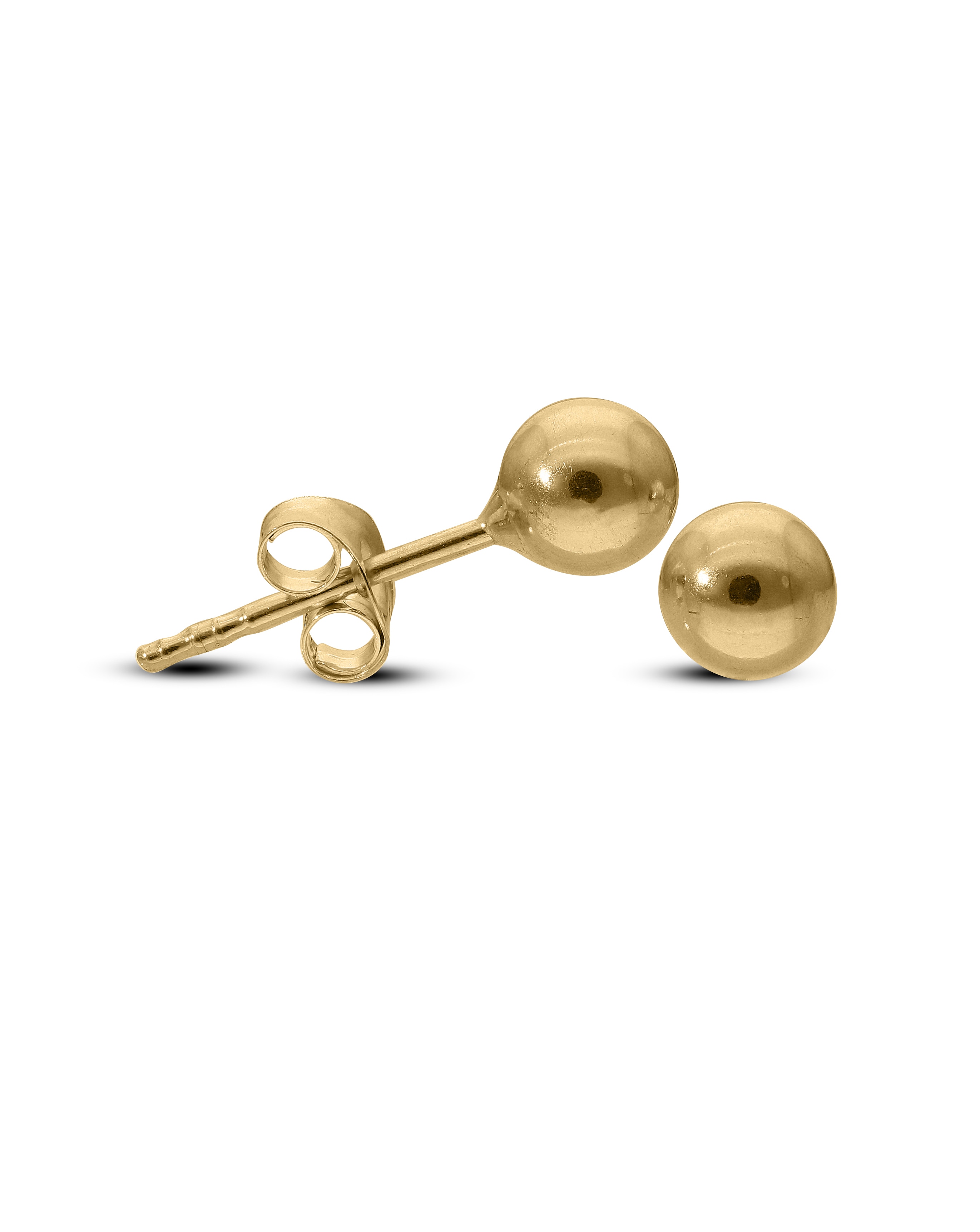 9ct Gold 4MM Ball Earrings