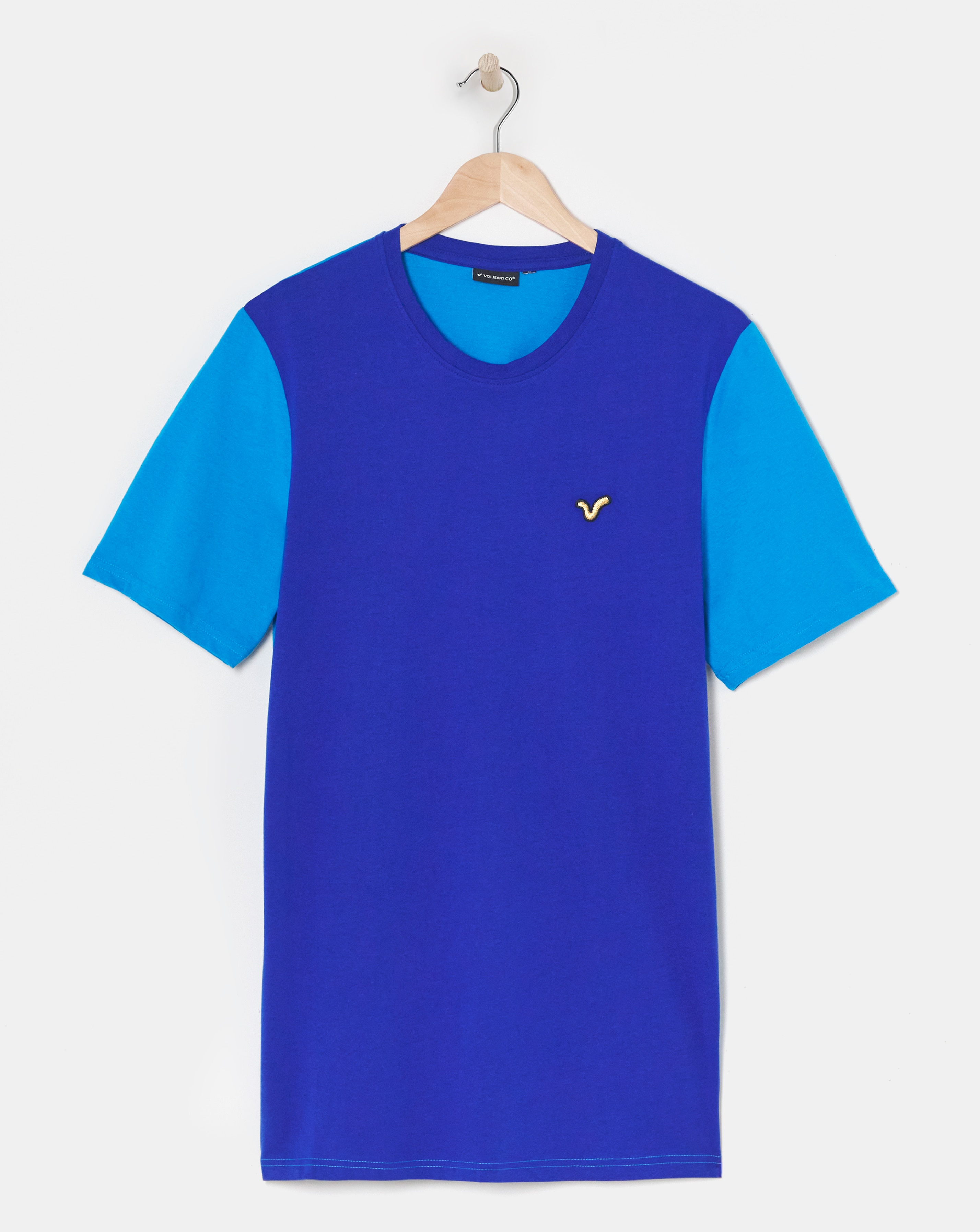 Voi Contrast Sleeve T-Shirt Long Length