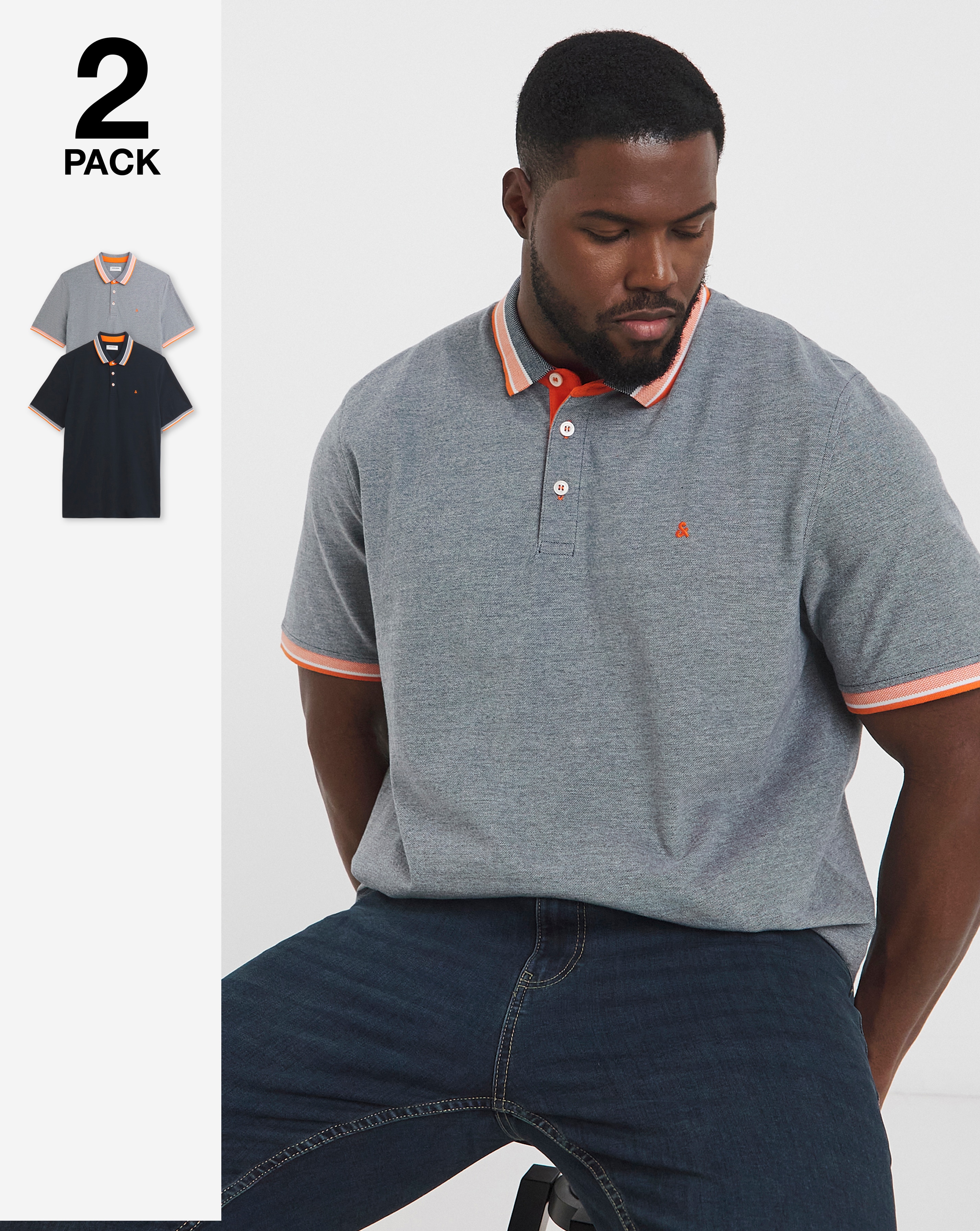 Jack & Jones Premium Paulos Tipped Polo