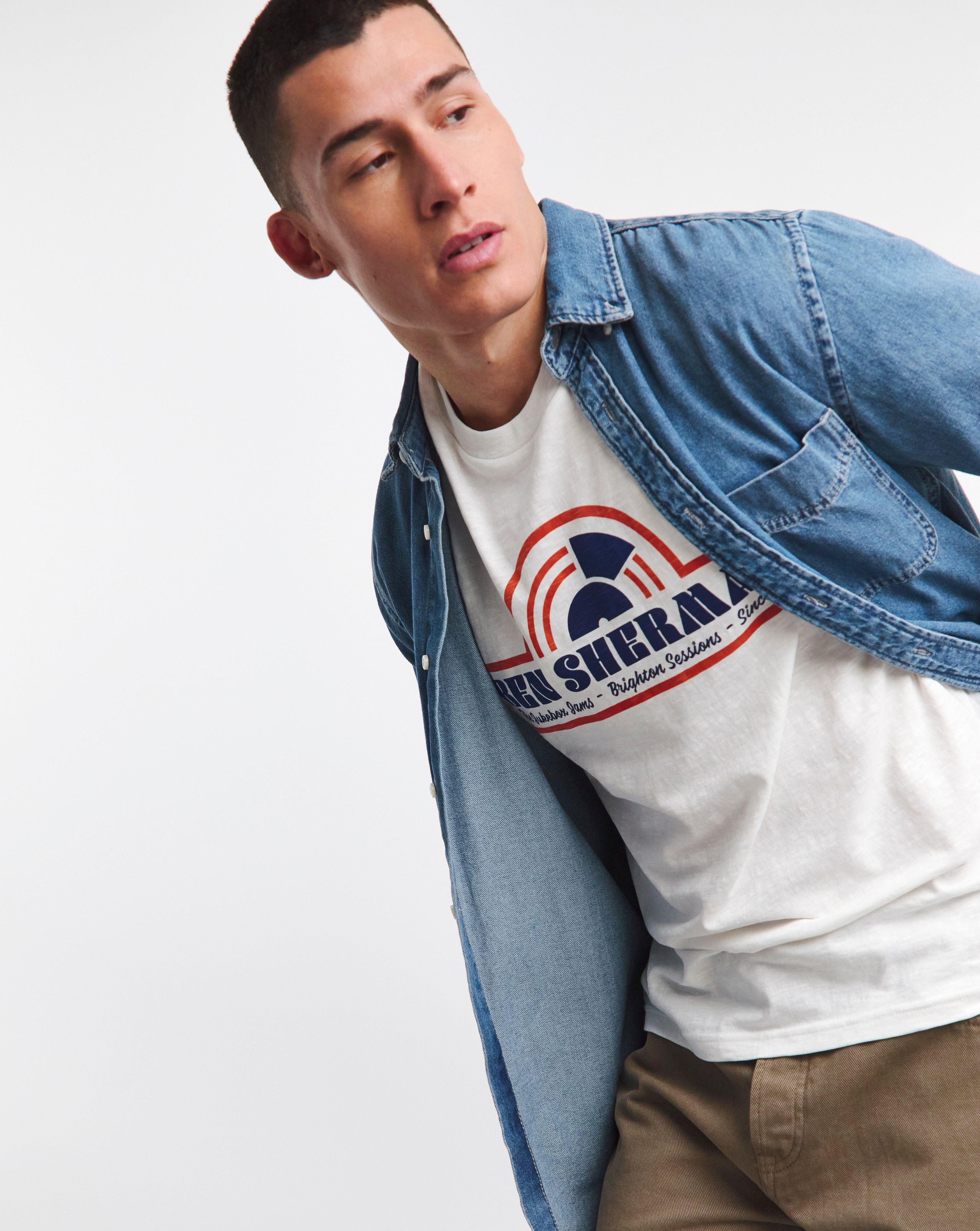 Ben Sherman Juke Box Jams Slub T-Shirt