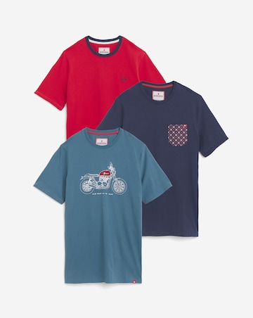 Joe Browns 3 Pack T-Shirts Long Length