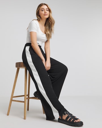 Simply Be Side Stripe Wide Leg Trousers