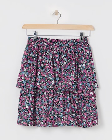 Simply Be Textured Jersey Tiered Skirt